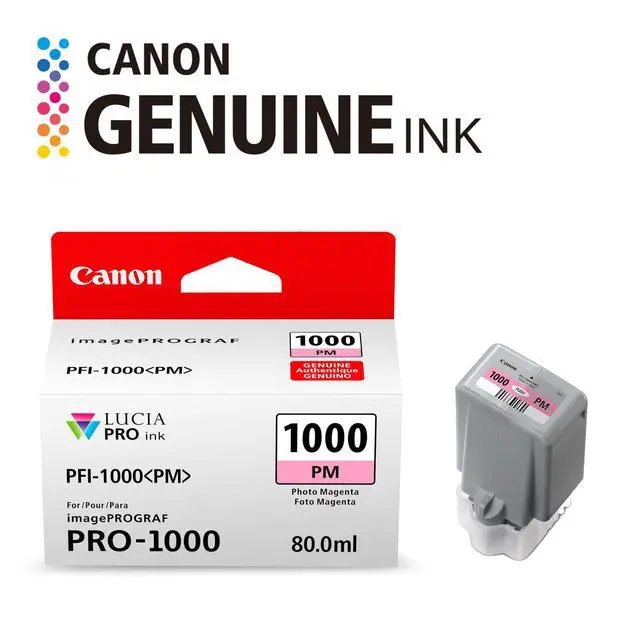 Alt view image 2 of 5 - PFI-1000 Genuine Photo Magenta Ink Tank, Compatible with ImagePROGRAF PRO-1000 Printers