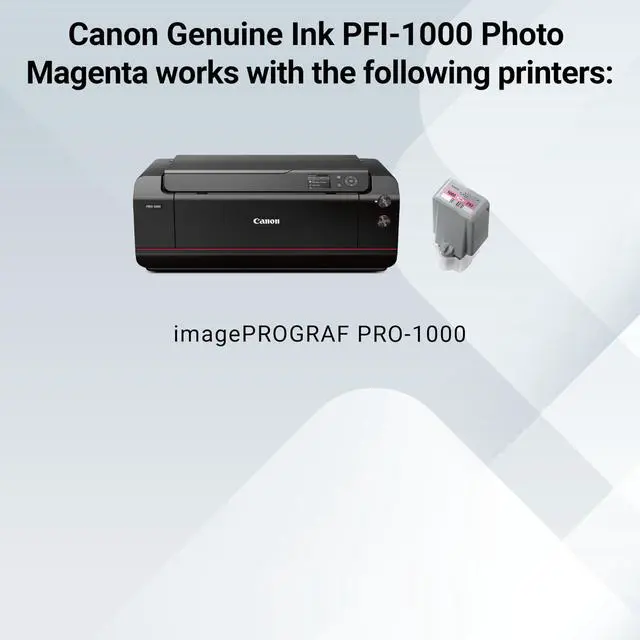 Alt view image 5 of 5 - PFI-1000 Genuine Photo Magenta Ink Tank, Compatible with ImagePROGRAF PRO-1000 Printers