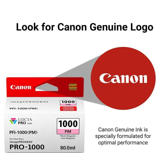 Alt view image 4 of 5 - PFI-1000 Genuine Photo Magenta Ink Tank, Compatible with ImagePROGRAF PRO-1000 Printers