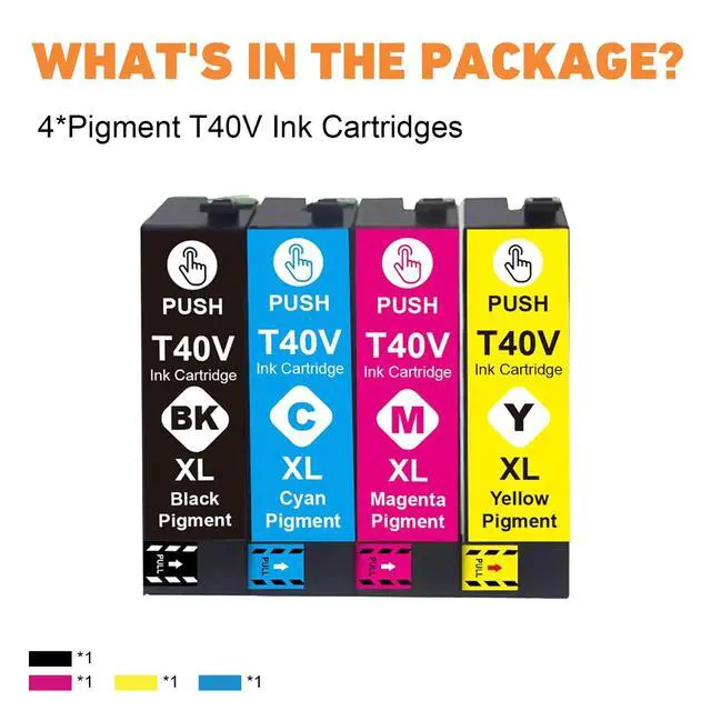 Alt view image 6 of 7 - Pigment T40V Ink Cartridges T40W Compatible for SureColor T3170 Ink | T40W Ink Cartridge T40V120 T40V220 T40V320 T40V420 for SureColor T2170 Ink T3170 T5170 T3170M SC-T3170 T5170M SC-T5170Printer