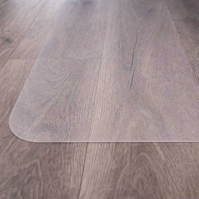 Alt view image 3 of 7 - Heavy Duty Polycarbonate Office Chair Mat for Hardwood Floors 48" x 51" | Transparent Hard Floor Protector, Rectangular | Multiple Sizes