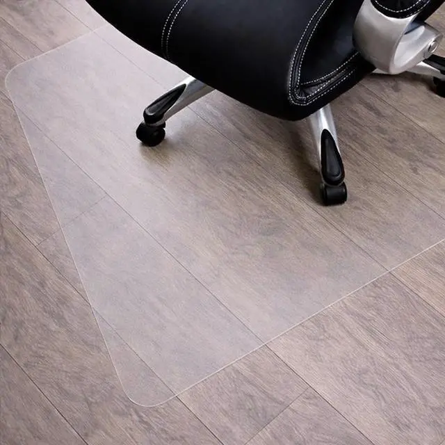 Alt view image 6 of 7 - Heavy Duty Polycarbonate Office Chair Mat for Hardwood Floors 48" x 51" | Transparent Hard Floor Protector, Rectangular | Multiple Sizes