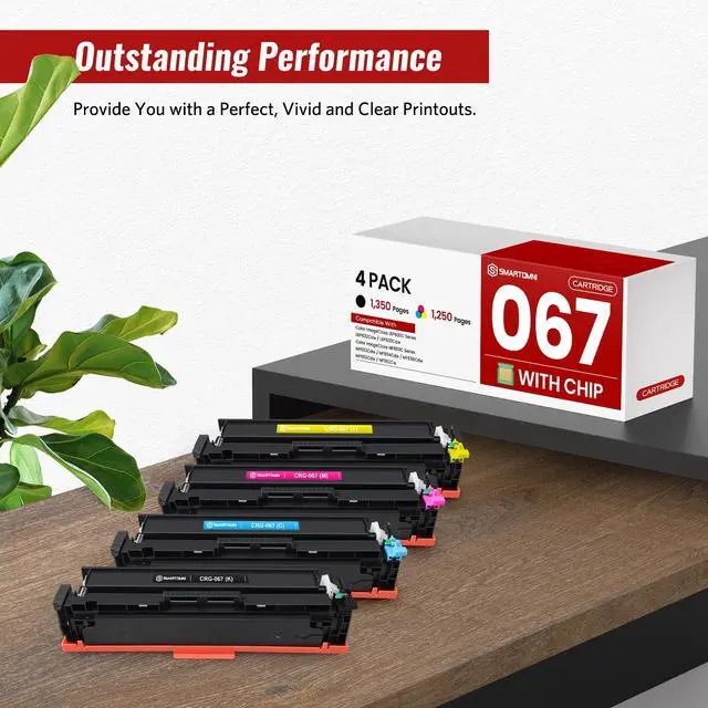 Alt view image 6 of 6 - 067 Toner Cartridge Set 4 Pack Replacement for Canon 067 067H | Compatible for Canon Color ImageCLASS MF653Cdw MF656Cdw LBP632Cdw MF654Cdw LBP633Cdw MF650C LBP630C Series Printers