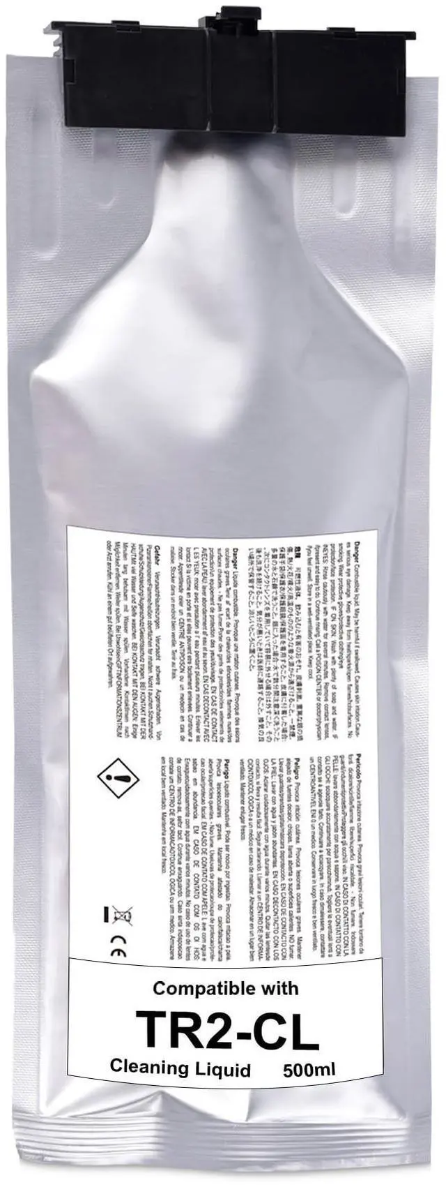 Main image of Compatible TR2 Cleaning Liquid Pouch Replacement for Roland TrueVIS TR2 Printers SG-300 SG-540 SG2-300 SG2-540 SG2-640 SG3-300 SG3-540 VG-540 VG-640 VG2-540/640 VG3-540 VG3-640 (TR2-CL 500mL)