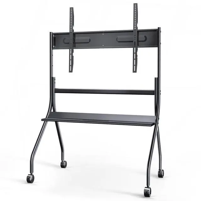 Main image of Smart Board Stand with Wheels, Fits 55-86 Inch | Height adjustable, 4 lockable casters, solid steel construction, for office, classroom, conference room