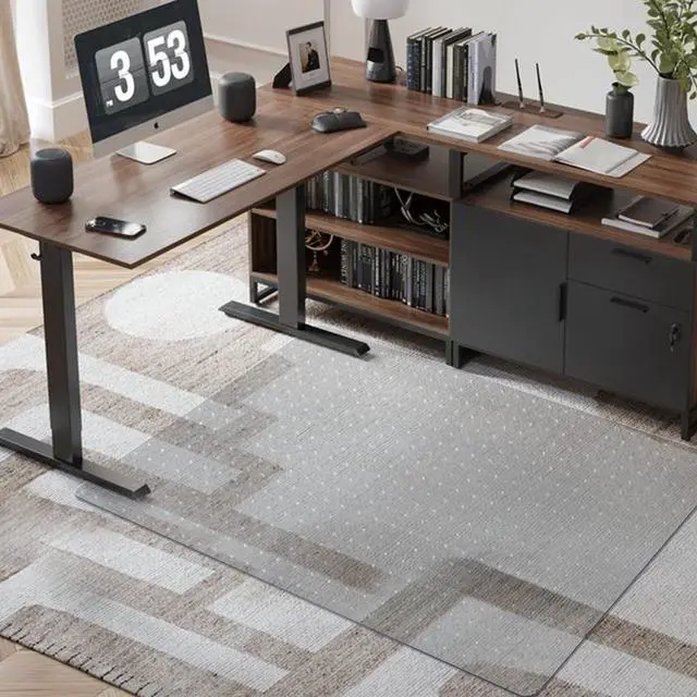 Main image of Chair Mat for Carpet 60"x 36" Large Chair Mat Thick and Sturdy | Easy Glide on Hard Floors, Clear Desk Chair Mat for Wood Floors Heavy Duty