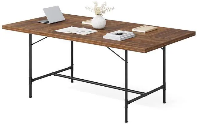 Main image of 6FT Conference Table, Rectangle 70.8" W x 35.4" D Meeting Table, Seminar Table for Office Conference Room