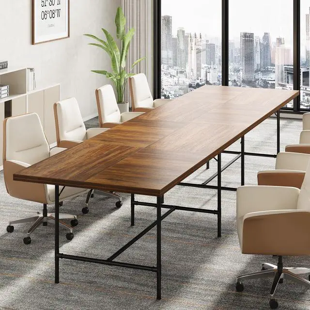 Alt view image 5 of 7 - 6FT Conference Table, Rectangle 70.8" W x 35.4" D Meeting Table, Seminar Table for Office Conference Room