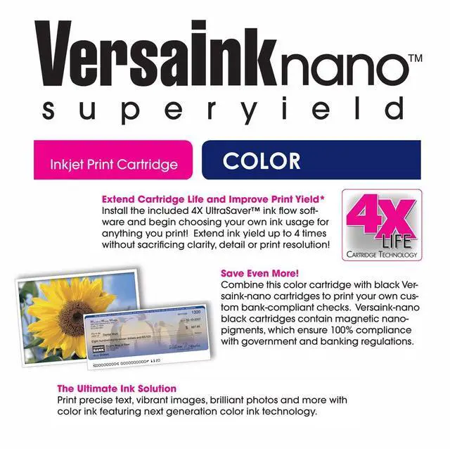 Alt view image 6 of 6 - Nano 68 MS MICR Black & 68 CS Tri-Color Cartridges for Check Printing - Value Combo - Compatible with HP Envy 6152e, 6155e, 6552e, 6555e, 6558