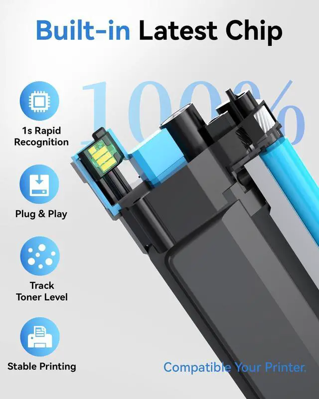 Alt view image 3 of 7 - TN229XL for Brother TN229XL Toner Cartridges TN229 229 MFC-L3780CDW | 229XL Toner Cartridges 4 Pack Works with HL-L3280CDW HL-L3220CDW MFC-L3720CDW Printer(BK3000 Pages, C/Y/M2300 Pages)