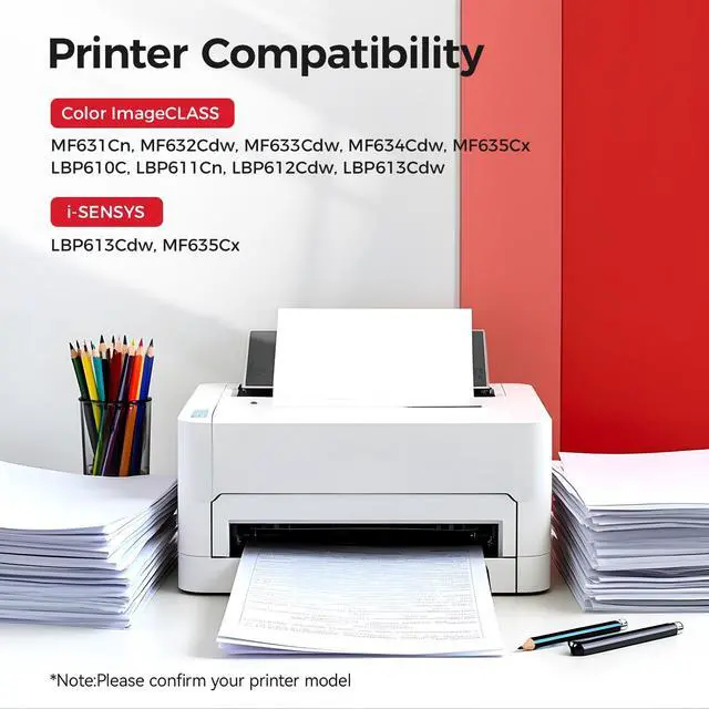 Alt view image 2 of 7 - 045H Toner Cartridge Set 4-Pack High Yield Replacement for Canon 045 045H Compatible with Canon Color imageCLASS MF634Cdw MF632Cdw LBP612Cdw Printer Ink MF634 MF632 LBP612 Black Cyan Yellow Magenta