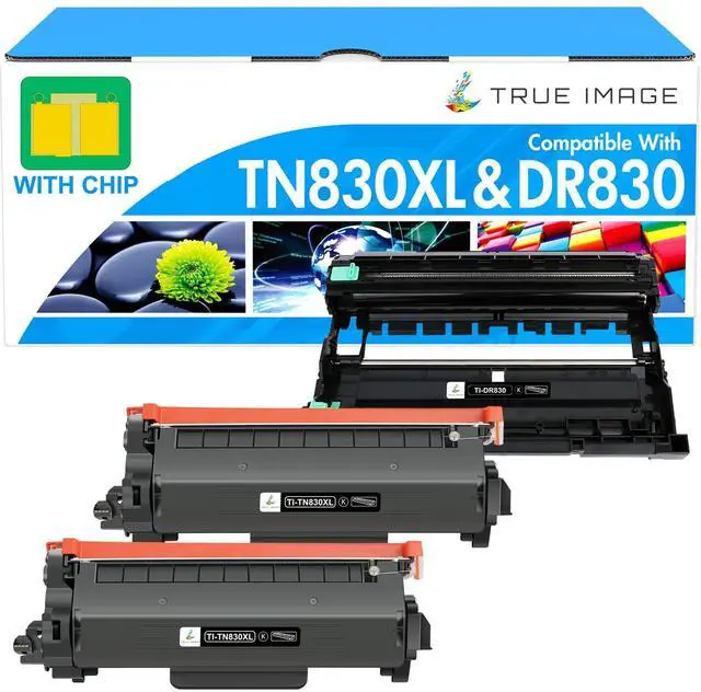 Main image of DR830 DR-830 Drum Unit TN830XL Toner Cartridges HL-L2460DW DCP-L2640DW | Compatible for Brother TN830 TN-830 TN-830XL DR 830 for MFC-L2820DW HL-L2405W HL-L2480DW HL-L2400D Printer(2 Toner 1 Drum)