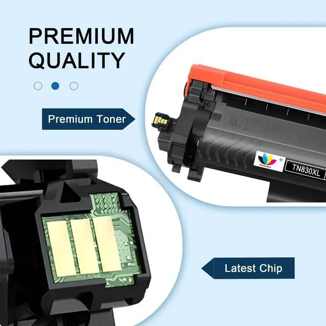 Alt view image 5 of 6 - TN830XL Toner Replacement for Brother TN830XL TN830 Toner hl-l2405w Toner | for HL-L2460DW HL-L2405W HL-L2400D HL-L2480DW MFC-L2820DW MFC-L2820DW XL DCP-L2640DW MFC-L2900DW (Black,4 Pack)