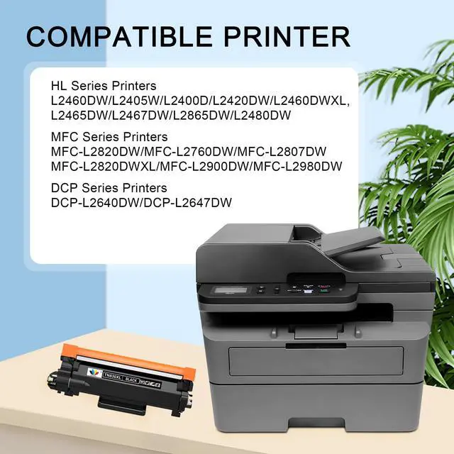 Alt view image 2 of 6 - TN830XL Toner Replacement for Brother TN830XL TN830 Toner hl-l2405w Toner | for HL-L2460DW HL-L2405W HL-L2400D HL-L2480DW MFC-L2820DW MFC-L2820DW XL DCP-L2640DW MFC-L2900DW (Black,4 Pack)