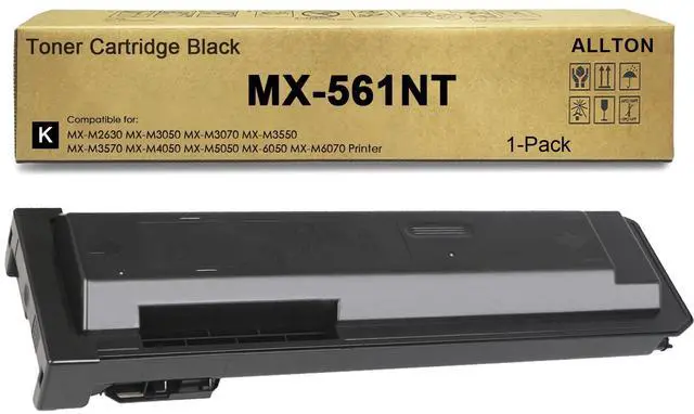 Main image of MX-561NT MX561NT Black Toner Cartridge Replacement for Sharp MX-M2630 M3050 M3070 M3550 M3570 M4050 M5050 M6050 M6070 Printer(1-Pack)