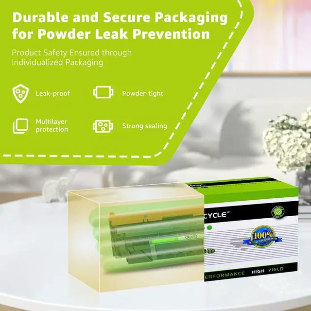 Alt view image 6 of 7 - 4 Pack 072 CRG072 Black Compatible Toner Cartridge Replacement for Canon 072 Use with imageCLASS MF284dw MF287dw MF280 LBP170 LBP172dw MF289dw Series Printer