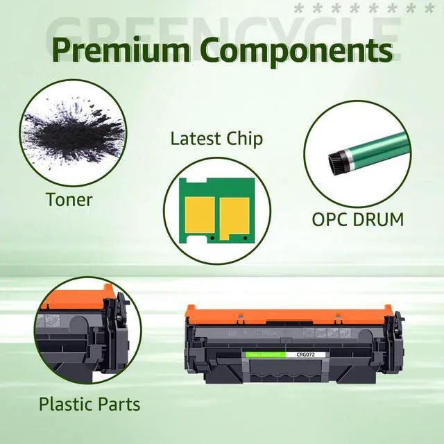Alt view image 4 of 7 - 4 Pack 072 CRG072 Black Compatible Toner Cartridge Replacement for Canon 072 Use with imageCLASS MF284dw MF287dw MF280 LBP170 LBP172dw MF289dw Series Printer