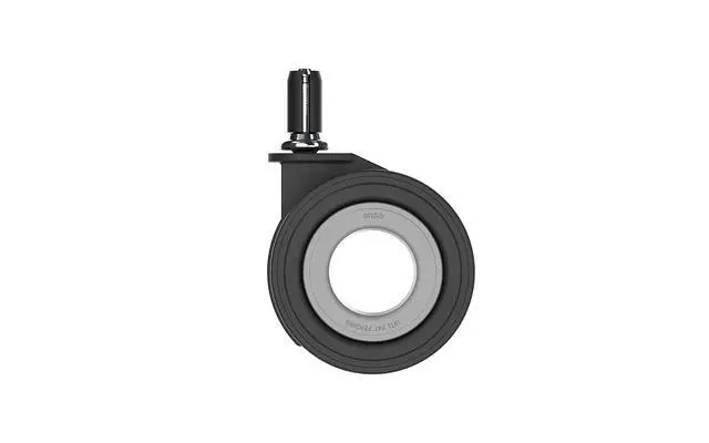 Alt view image 2 of 6 - Premium Chair Caster Replacement Heavy Duty Hubless Wheels for Executive Ergonomic & Gaming Chairs, Silent Smooth Glide, Debris-Free, Hardwood Floor Safe, Universal Fit, Set of 5, 70mm (Grey)