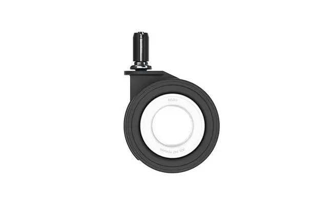 Alt view image 2 of 7 - Premium Chair Caster Replacement Heavy Duty Hubless Wheels for Executive Ergonomic & Gaming Chairs, Silent Smooth Glide, Debris-Free, Hardwood Floor Safe, Universal Fit, Set of 5, 70mm (Red)