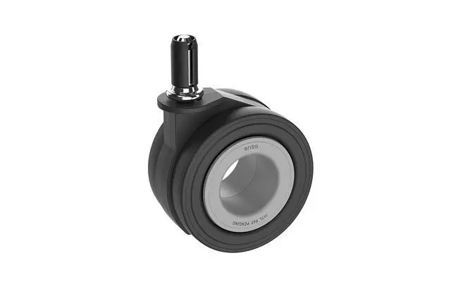 Alt view image 3 of 6 - Premium Chair Caster Replacement Heavy Duty Hubless Wheels for Executive Ergonomic & Gaming Chairs, Silent Smooth Glide, Debris-Free, Hardwood Floor Safe, Universal Fit, Set of 5, 70mm (Grey)