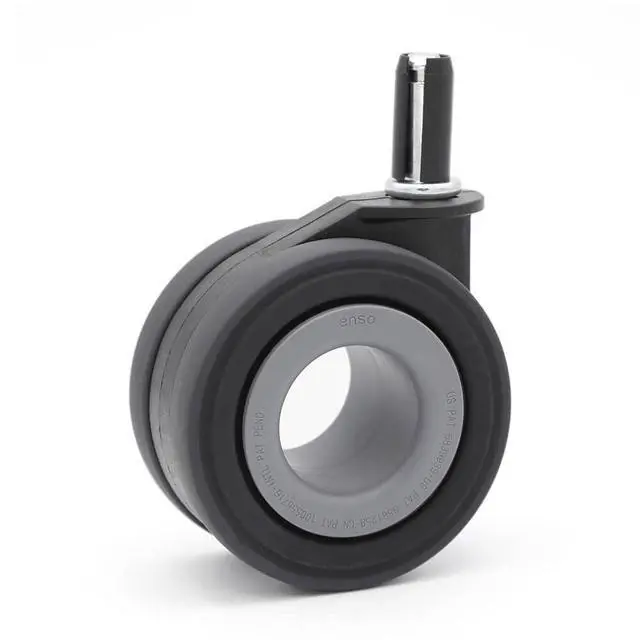 Alt view image 4 of 6 - Premium Chair Caster Replacement Heavy Duty Hubless Wheels for Executive Ergonomic & Gaming Chairs, Silent Smooth Glide, Debris-Free, Hardwood Floor Safe, Universal Fit, Set of 5, 70mm (Grey)