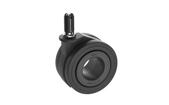 Alt view image 3 of 7 - Premium Chair Caster Replacement Heavy Duty Hubless Wheels for Executive Ergonomic & Gaming Chairs, Silent Smooth Glide, Debris-Free, Hardwood Floor Safe, Universal Fit, Set of 5, 70mm Black