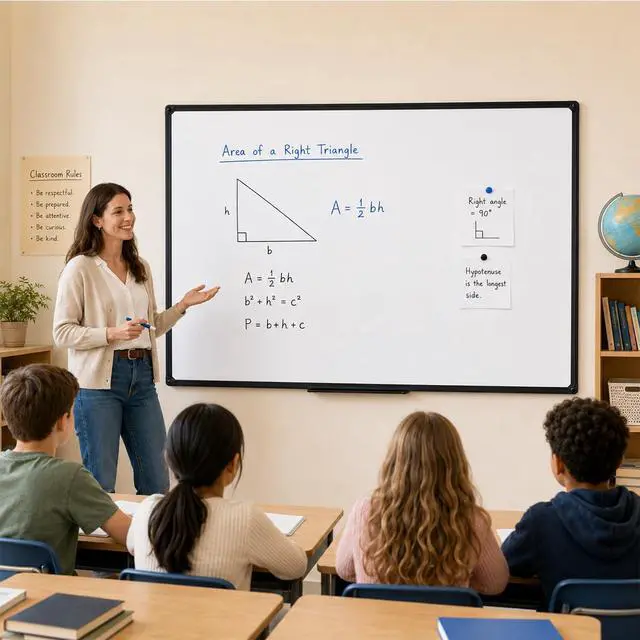 Alt view image 6 of 7 - Large Magnetic Whiteboard Dry Erase for Wall, Black Frame, 60" x 36" | Wall-mounted White Board with Black Aluminum Frame. Premium Writing Surface, Perfect for Home Office Decor, Creative Studio
