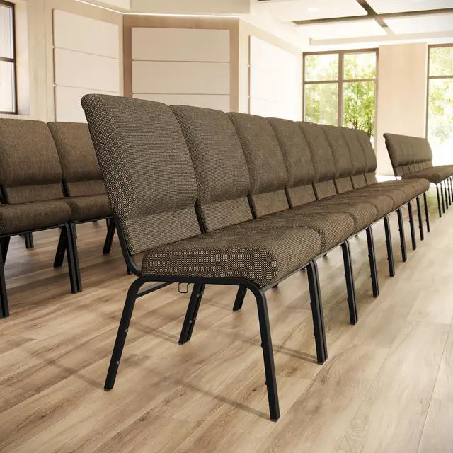 Alt view image 2 of 7 - Advantage Jute Church Chair 20.5 in. Wide