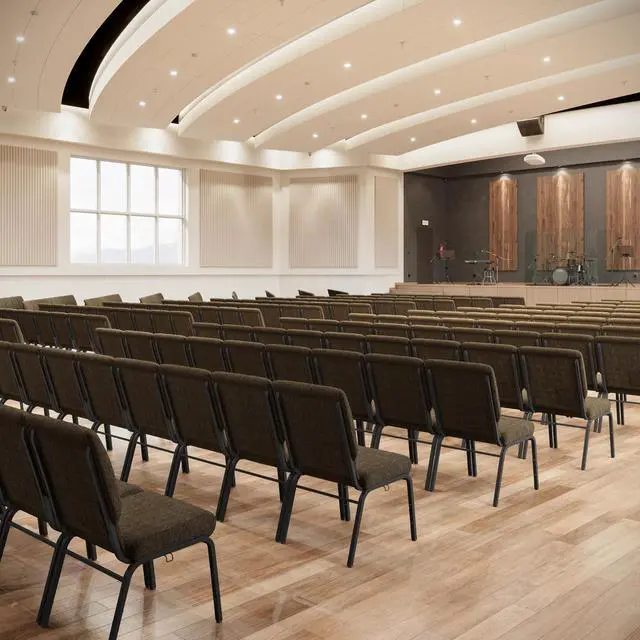Alt view image 6 of 7 - Advantage Jute Church Chair 20.5 in. Wide