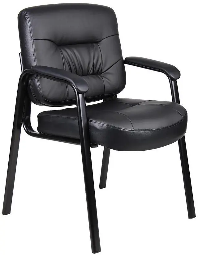 Main image of Executive Mid Back LeatherPlus Guest Chair in Black (B7509)