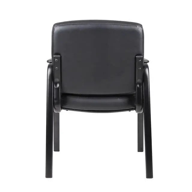 Alt view image 4 of 7 - Executive Mid Back LeatherPlus Guest Chair in Black (B7509)