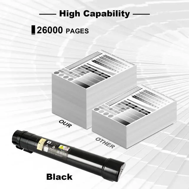 Alt view image 3 of 7 - Remanufactured Toner Cartridge for Xerox Workcentre 7525/7530/7535/7545/7556/7830/7835/7845/7855 Compatible with 006R01513 Black Toner 26000 Pages-1 Pack