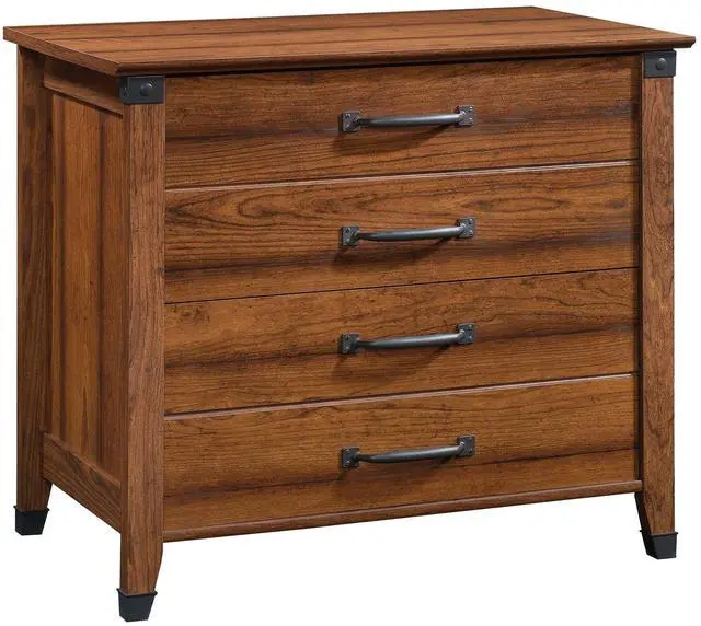 Main image of Carson Forge 2 Drawer Lateral File Cabinet, Rustic Vintage Style Filing Drawers, in Washington Cherry