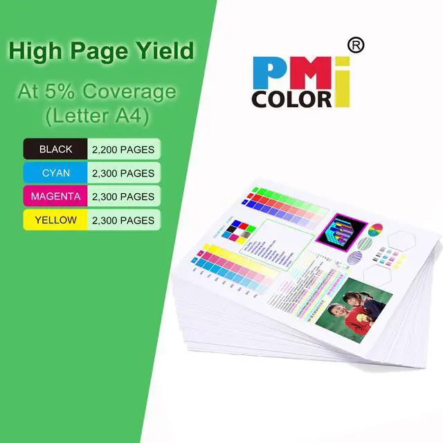 Alt view image 3 of 7 - 046 Black,Cyan,Magenta,Yellow Toner Cartridges Replacement for Canon 046 | CRG-046 Toner Fit for with Color ImageCLASS MF733Cdw,LBP654Cdw, MF731Cdw, MF735Cdw laser printer