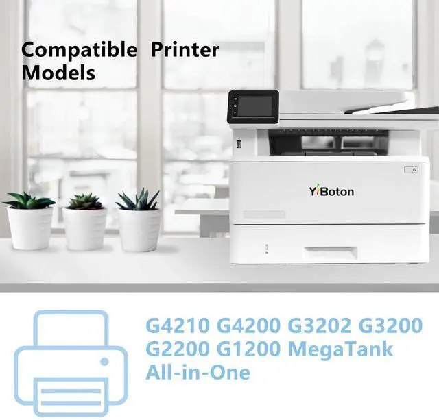 Alt view image 2 of 6 - BH-2 CH-2 Printhead Replacement for G4210 G4200 G3202 G3200 G2200 G1200 MegaTank All-in-One Printer Head Ink Cartridges Refillable 8009 and 8021 XL (Combo Packs)