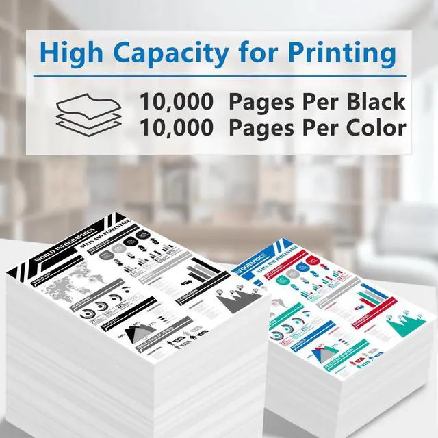 Alt view image 3 of 6 - BH-2 CH-2 Printhead Replacement for G4210 G4200 G3202 G3200 G2200 G1200 MegaTank All-in-One Printer Head Ink Cartridges Refillable 8009 and 8021 XL (Combo Packs)