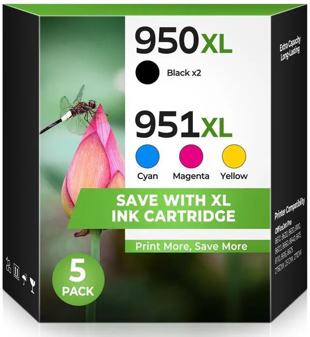Main image of 950XL 951XL Ink Cartridges OfficeJet Pro 8600 8610 8620 8630 Compatible for HP 950XL 951XL Ink Cartridges Combo Pack Compatible for OfficeJet Pro 8600 8610 Printer (2-Black 1-Cyan 1-Magenta 1-Yellow)