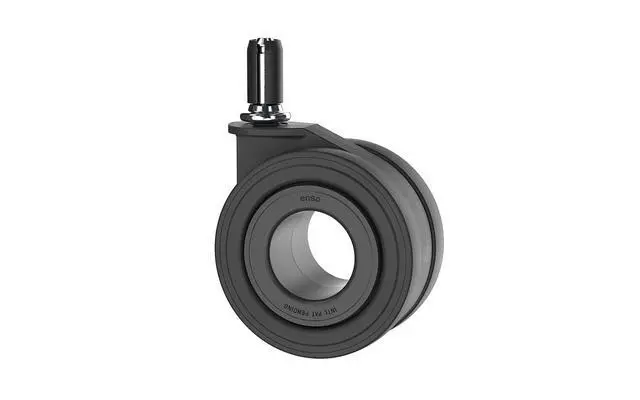 Alt view image 7 of 7 - Premium Chair Caster Replacement Heavy Duty Hubless Wheels for Executive Ergonomic & Gaming Chairs, Silent Smooth Glide, Debris-Free, Hardwood Floor Safe, Universal Fit, Set of 5, 70mm Black
