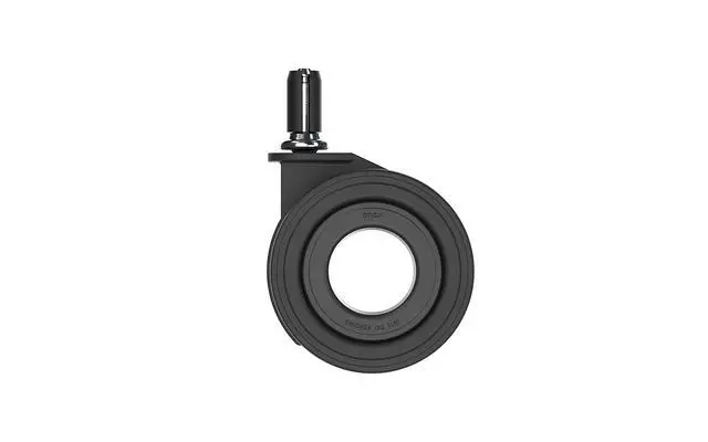 Alt view image 2 of 7 - Premium Chair Caster Replacement Heavy Duty Hubless Wheels for Executive Ergonomic & Gaming Chairs, Silent Smooth Glide, Debris-Free, Hardwood Floor Safe, Universal Fit, Set of 5, 70mm Black