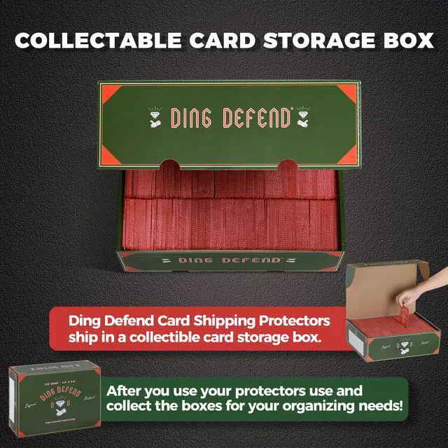 Alt view image 3 of 7 - Ding Defend 510 Pack Trading Card Mailing Protectors - Hard Plastic Slab - Diamond Hands Card Guard Packaging Pads for Collectibles, Shipping & Hobby Supplies - 3.5 x 4.5 Inches