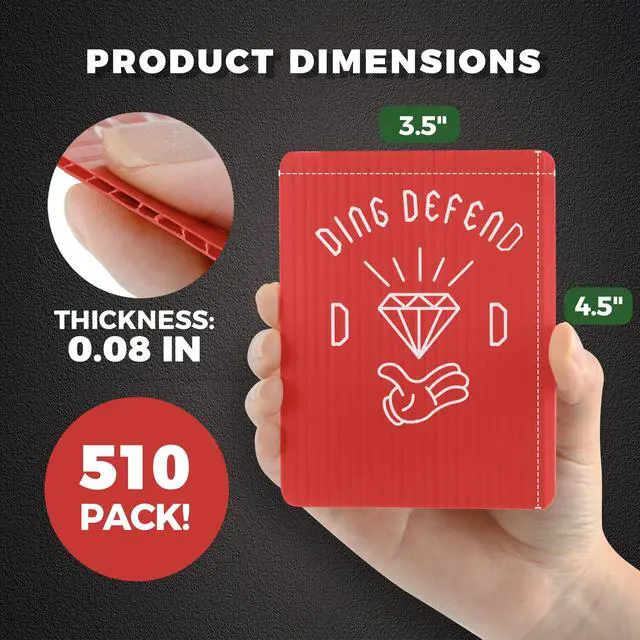 Alt view image 5 of 7 - Ding Defend 510 Pack Trading Card Mailing Protectors - Hard Plastic Slab - Diamond Hands Card Guard Packaging Pads for Collectibles, Shipping & Hobby Supplies - 3.5 x 4.5 Inches