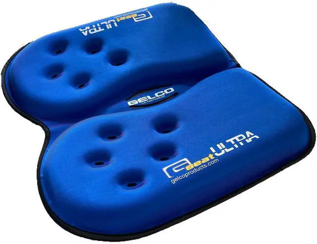 Main image of GSeat Ultra Orthopedic Gel and Foam Seat Cushion - for Coccyx, Back, Tailbone, Prostate, Postnatal, and Sciatica Pain/Discomfort - Office, Car, Chair, Travel (Royal Blue)