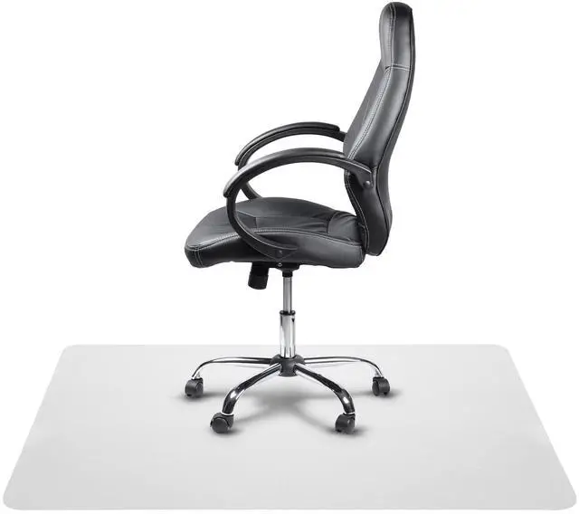 Main image of Workstation Desk Chair Mats for Hard Floors, Home & Office Floor Protector, Easy to Clean, Stain-Resistant Vinyl Clear, 46 Inches x 72 Inches, Made in The USA
