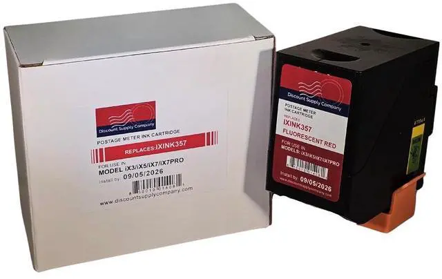 Alt view image 2 of 7 - IXINK357 Compatible Ink Cartridge for IX-3, IX-5, IX-7 and IX-7PRO Mailing Systems, 17,000 Yield, 90 Day Return Window from USA Company