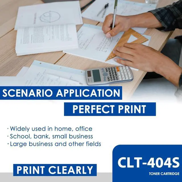 Alt view image 4 of 7 - CLT-K404S, CLT-C404S, CLT-M404S, CLT-Y404S Toner Cartridge Set - 4 Pack Black Cyan Magenta Yellow Replacement for Samsung 404 404s clt404s clt-404s Toner for C430W C480FW C43x C48x Printer Toner