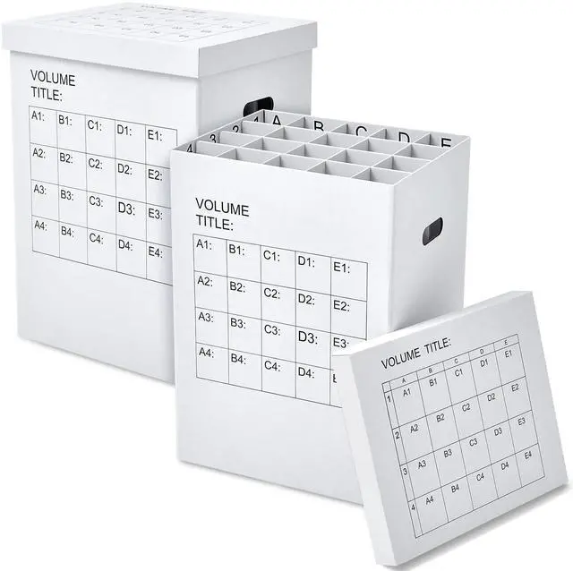 Main image of 2 Pack Blueprint Holder Storage Organizer for Storing Poster Anchor Charts 40 Slots 25 x 17.7 x 14.2 Inch Blueprint Roll File Holder for Architectural Map School Office Home Items