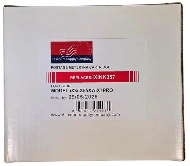 Alt view image 4 of 7 - IXINK357 Compatible Ink Cartridge for IX-3, IX-5, IX-7 and IX-7PRO Mailing Systems, 17,000 Yield, 90 Day Return Window from USA Company