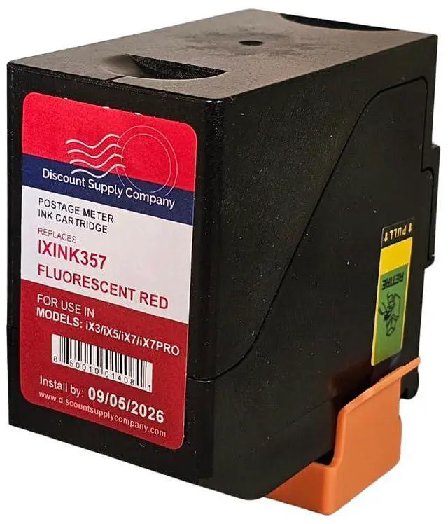 Alt view image 3 of 7 - IXINK357 Compatible Ink Cartridge for IX-3, IX-5, IX-7 and IX-7PRO Mailing Systems, 17,000 Yield, 90 Day Return Window from USA Company