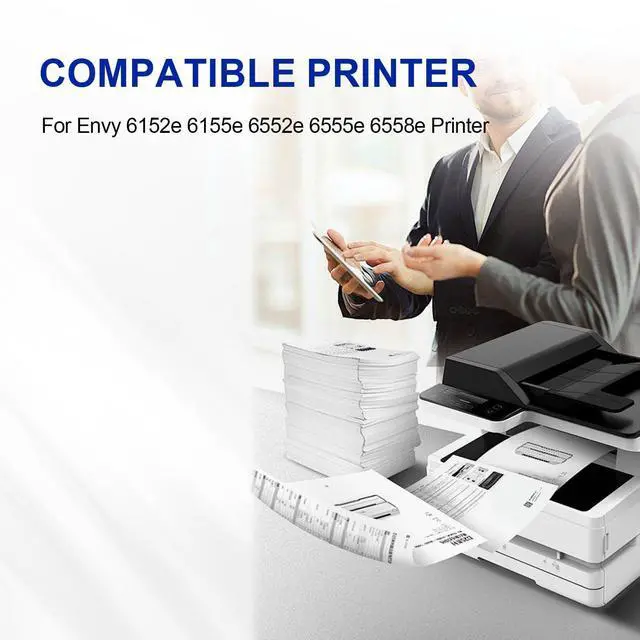 Alt view image 2 of 6 - 1 Pack 68 Black Ink Cartridges 7FP21TN Compatible for Envy 6152e 6155e 6552e 6555e 6558e Printer 160 Pages (1 Black)