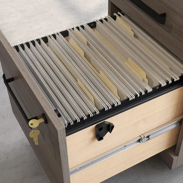 Alt view image 5 of 7 - OfficeWorks by Affirm Mobile File, L: 15.55'' x W: 19.45'' x H: 28.43'', Hudson Elm Finish